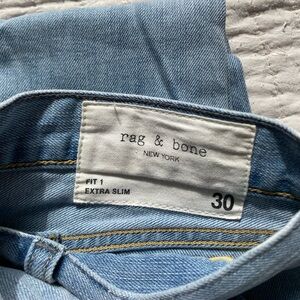 rag & bone Light Blue Extra Slim Jeans